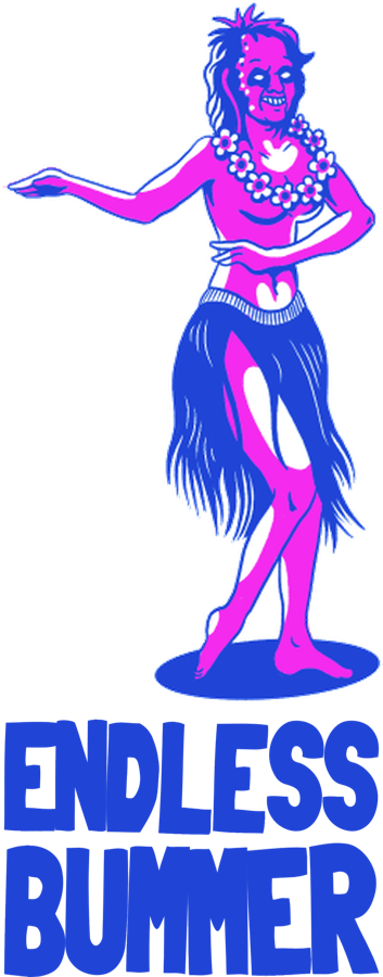 Endless Bummer hula girl logo